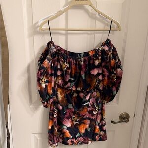 Misa Los Angeles Floral Off-Shoulder Women's Top/Mini Dress NWT